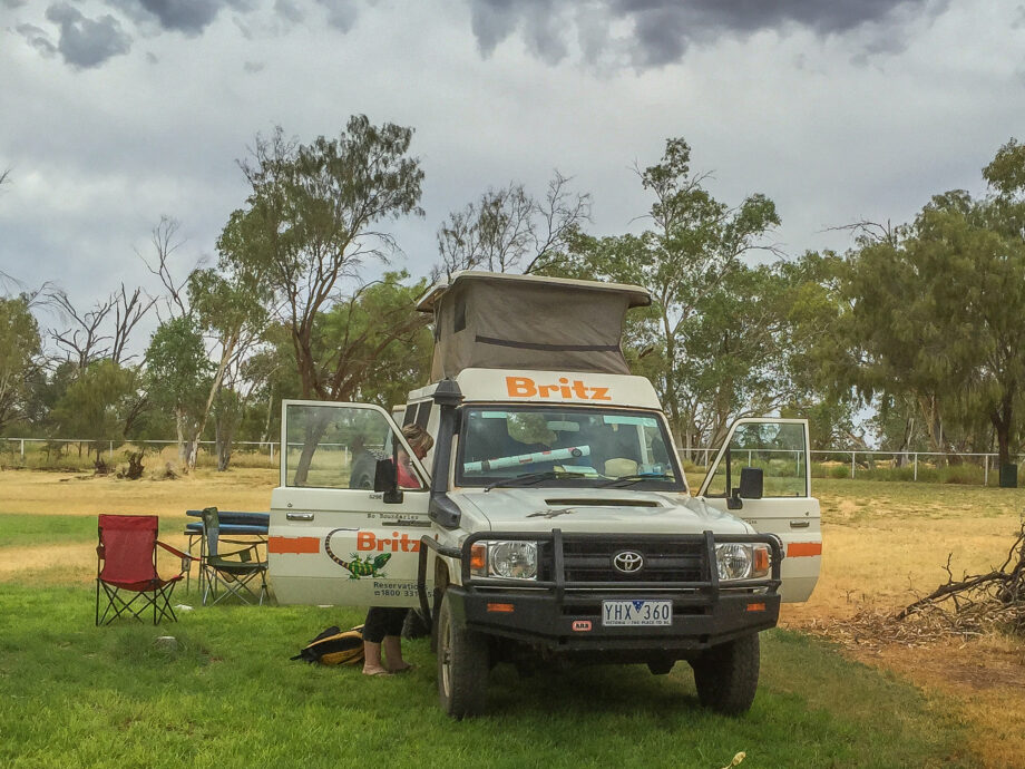 camping in the bush