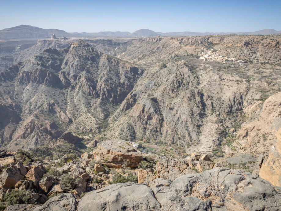 villages et terrasses - djebel Akhdar [monts Hajar]