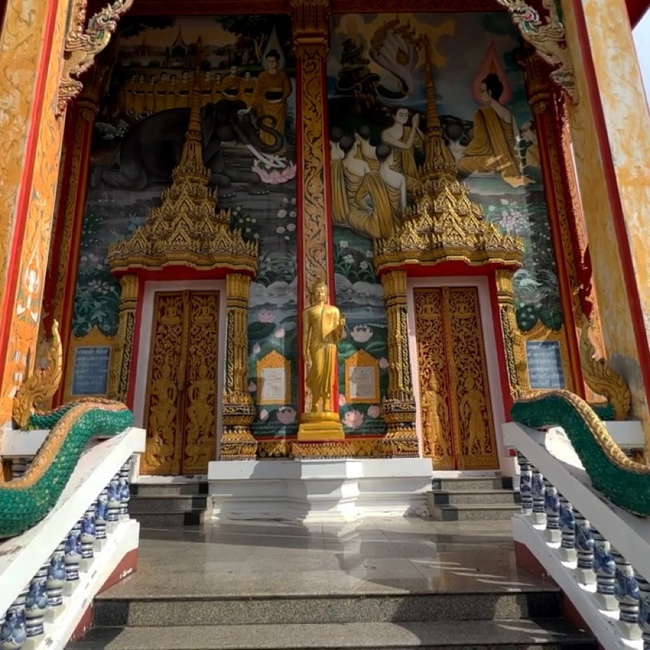 L'entrée du Wat Choeng Thale