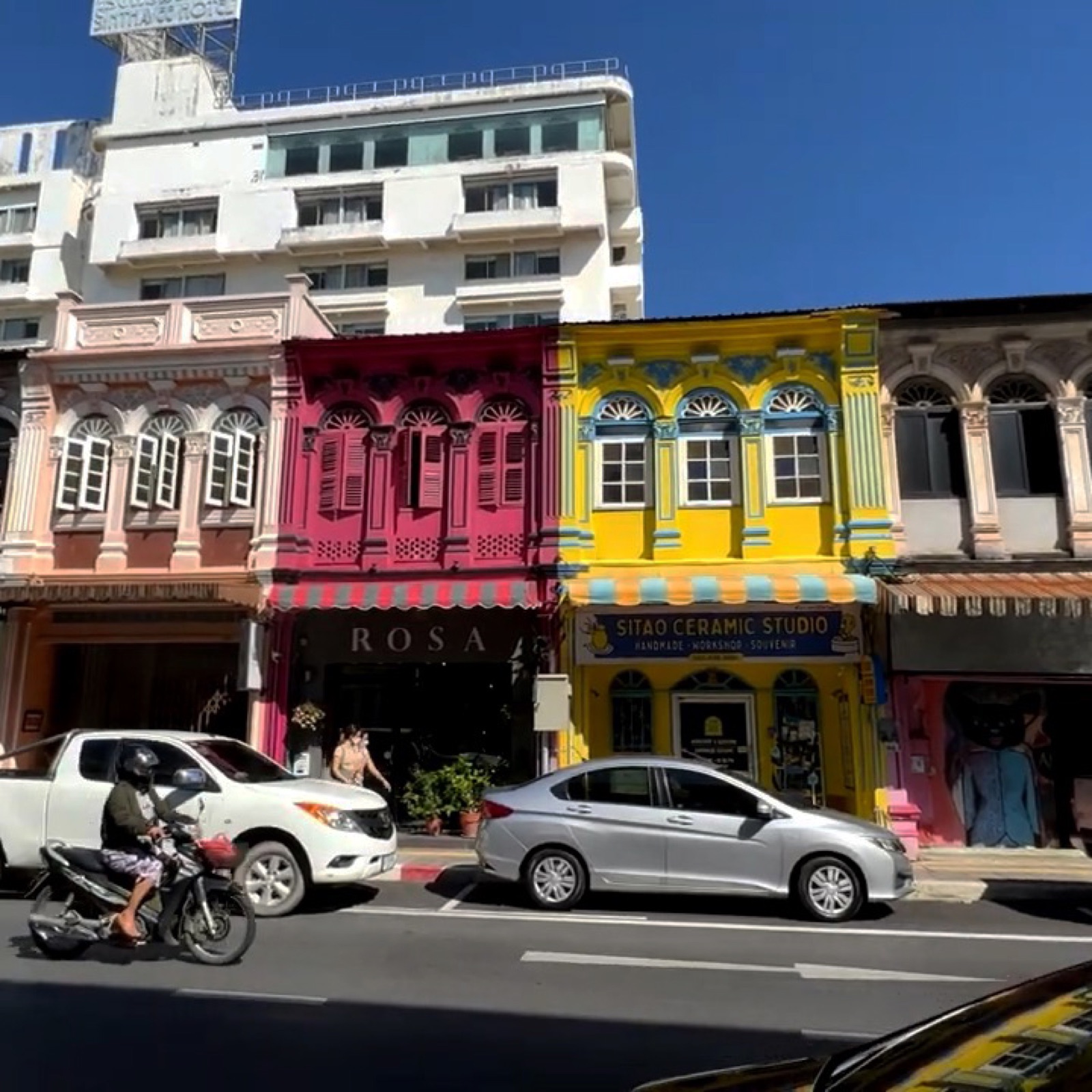 Les maisons sino-portugaises aux couleurs pastel