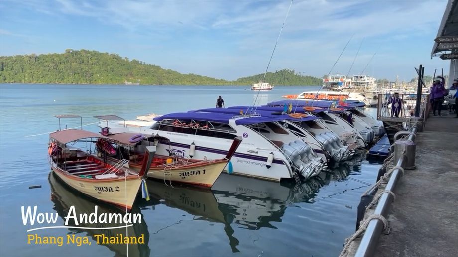 Les bateaux rapides qui nous emmènent vers les Similan